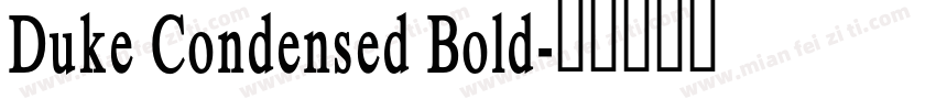 Duke Condensed Bold字体转换